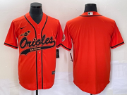 Wholesale Cheap Men's Baltimore Orioles Orange Cool Base Stitched Baseball Jersey