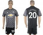 Wholesale Cheap Manchester United #20 S.Romero Black Soccer Club Jersey