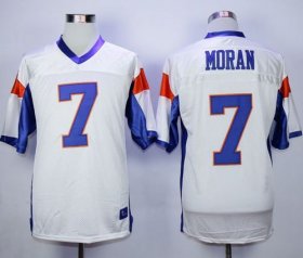 Wholesale Cheap Blue Mountain State #7 Alex Moran White Stitched Football Jersey