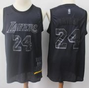 Wholesale Cheap Lakers #24 Kobe Bryant Black Basketball MVP Swingman Jersey