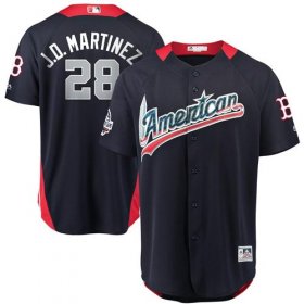 Wholesale Cheap Red Sox #28 J. D. Martinez Navy Blue 2018 All-Star American League Stitched MLB Jersey