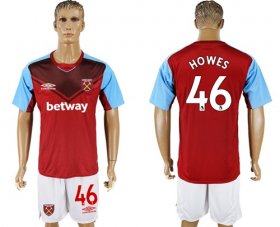 Wholesale Cheap West Ham United #46 Howes Home Soccer Club Jersey