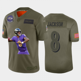 Cheap Baltimore Ravens #8 Lamar Jackson Nike Team Hero 6 Vapor Limited NFL Jersey Camo