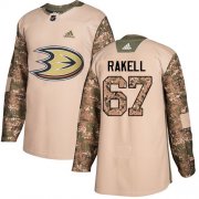 Wholesale Cheap Adidas Ducks #67 Rickard Rakell Camo Authentic 2017 Veterans Day Youth Stitched NHL Jersey
