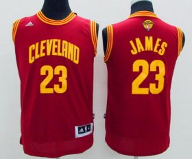 Cheap Youth Cleveland Cavaliers #23 LeBron James Red 2016 The NBA Finals Patch Jersey