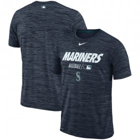 Wholesale Cheap Seattle Mariners Nike Authentic Collection Velocity Team Issue Performance T-Shirt Navy
