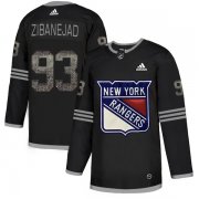 Wholesale Cheap Adidas Rangers #93 Mika Zibanejad Black Authentic Classic Stitched NHL Jersey