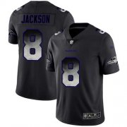 Wholesale Cheap Nike Ravens #8 Lamar Jackson Black Men's Stitched NFL Vapor Untouchable Limited Smoke Fashion Jersey