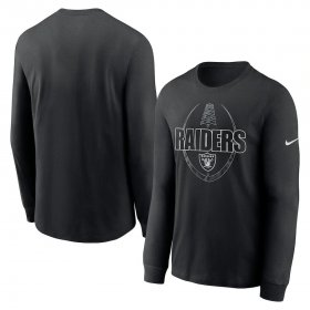 Wholesale Cheap Las Vegas Raiders Nike Icon Legend Performance Long Sleeve T-Shirt Black