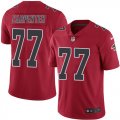 Wholesale Cheap Nike Falcons #77 James Carpenter Red Men's Stitched NFL Limited Rush Jersey