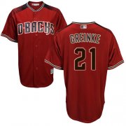 Wholesale Cheap Diamondbacks #21 Zack Greinke Sedona Red Alternate Women's Stitched MLB Jersey