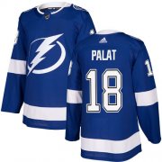 Wholesale Cheap Adidas Lightning #18 Ondrej Palat Blue Home Authentic Stitched NHL Jersey