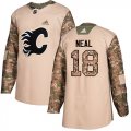 Wholesale Cheap Adidas Flames #18 James Neal Camo Authentic 2017 Veterans Day Stitched Youth NHL Jersey