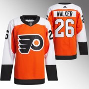 Cheap Men's Philadelphia Flyers #26 Sean Walker 2023-24 Orange Stitched Jersey
