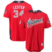 Wholesale Cheap Cubs #34 Jon Lester Red 2018 All-Star National League Stitched MLB Jersey
