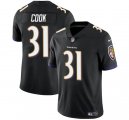Cheap Men's Baltimore Ravens #31 Dalvin Cook Black Vapor Limited Football Stitched Jersey