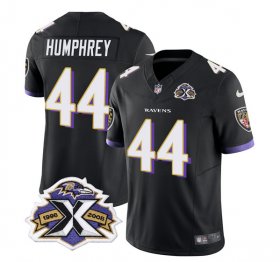 Wholesale Cheap Men\'s Baltimore Ravens #44 Marlon Humphrey Black 2023 F.U.S.E With Patch Throwback Vapor Limited Stitched Jersey