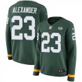 Wholesale Cheap Nike Packers #23 Jaire Alexander Green Team Color Women's Stitched NFL Limited Therma Long Sleeve Jersey