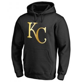 Wholesale Cheap Kansas City Royals Gold Collection Pullover Hoodie Black