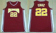 Wholesale Cheap Richmond Oilers 22 Timo Cruz Home Coach Carter Movie Stitched Jersey