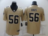 Wholesale Cheap Men's New Orleans Saints #56 Demario Davis Gold 2019 Inverted Legend Stitched NFL Nike Limited Jersey