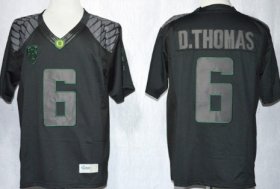 Wholesale Cheap Oregon Ducks #6 DeAnthony Thomas 2013 Lights Black Out Limited Jersey