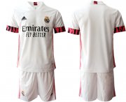 Wholesale Cheap Men 2020-2021 club Real Madrid home blank white Soccer Jerseys1