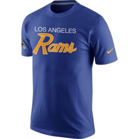 Wholesale Cheap Los Angeles Rams Nike Script T-Shirt Royal