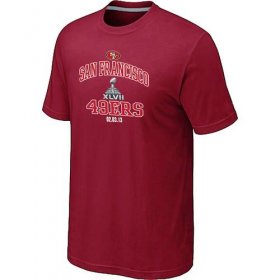 Wholesale Cheap Men\'s San Francisco 49ers Super Bowl XLVII Heart & Soul T-Shirt Red