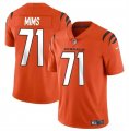 Cheap Men's Cincinnati Bengals #71 Amarius Mims Orange 2024 Draft Vapor Untouchable Limited Football Stitched Jersey