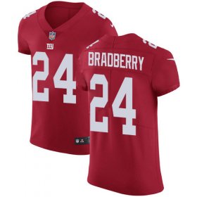 Wholesale Cheap Nike Giants #24 James Bradberry Red Alternate Men\'s Stitched NFL New Elite Jersey