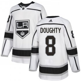 Wholesale Cheap Adidas Kings #8 Drew Doughty White Road Authentic Stitched Youth NHL Jersey