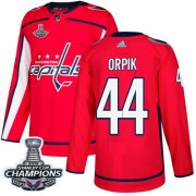 Wholesale Cheap Adidas Capitals #44 Brooks Orpik Red Home Authentic Stanley Cup Final Champions Stitched NHL Jersey