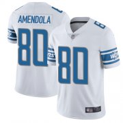 Wholesale Cheap Nike Lions #80 Danny Amendola White Men's Stitched NFL Vapor Untouchable Limited Jersey