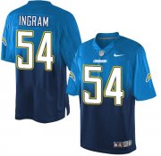 Wholesale Cheap Nike Chargers #54 Melvin Ingram Electric Blue/Navy Blue Men's Stitched NFL Elite Fadeaway Fashion Jersey