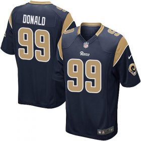 Wholesale Cheap Nike Rams #99 Aaron Donald Navy Blue Team Color Youth Stitched NFL Elite Jersey