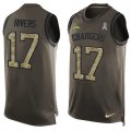 Wholesale Cheap Nike Chargers #17 Philip Rivers Green Men's Stitched NFL Limited Salute To Service Tank Top Jersey