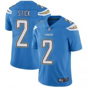 Wholesale Cheap Nike Chargers #2 Easton Stick Electric Blue Alternate Men's Stitched NFL Vapor Untouchable Limited Jersey