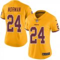Wholesale Cheap Nike Redskins #24 Josh Norman Gold Women's Stitched NFL Limited Rush Jersey