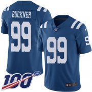 Wholesale Cheap Nike Colts #99 DeForest Buckner Royal Blue Men's Stitched NFL Limited Rush 100th Season Jersey