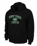 Wholesale Cheap New York Jets Heart & Soul Pullover Hoodie Black