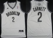 Wholesale Cheap Brooklyn Nets #2 Kevin Garnett Revolution 30 Swingman White Jersey