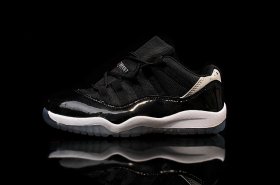 Wholesale Cheap Air Jordan 11 Kid Shoes Black/white