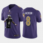 Cheap Baltimore Ravens #8 Lamar Jackson Nike Team Hero Vapor Limited NFL Jersey Purple