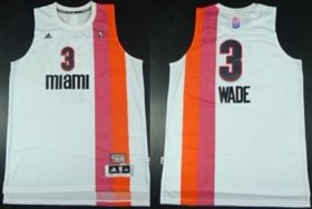 Wholesale Cheap Miami Floridians #3 Dwyane Wade ABA Hardwood Classic Swingman White Jersey