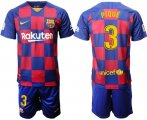 Wholesale Cheap Barcelona #3 Pique Home Soccer Club Jersey