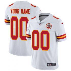 Wholesale Cheap Nike Kansas City Chiefs Customized White Stitched Vapor Untouchable Limited Youth NFL Jersey