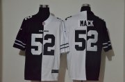 Wholesale Cheap Men's Chicago Bears #52 Khalil Mack Black White Peaceful Coexisting 2020 Vapor Untouchable Stitched NFL Nike Limited Jersey