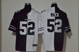 Wholesale Cheap Men\'s Chicago Bears #52 Khalil Mack Black White Peaceful Coexisting 2020 Vapor Untouchable Stitched NFL Nike Limited Jersey