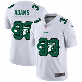 Wholesale Cheap New York Jets #33 Jamal Adams White Men\'s Nike Team Logo Dual Overlap Limited NFL Jersey